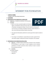 Foundation Works Method Statement PDF