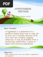 Hypothesis Testing: Nelda Atibagos Nacion