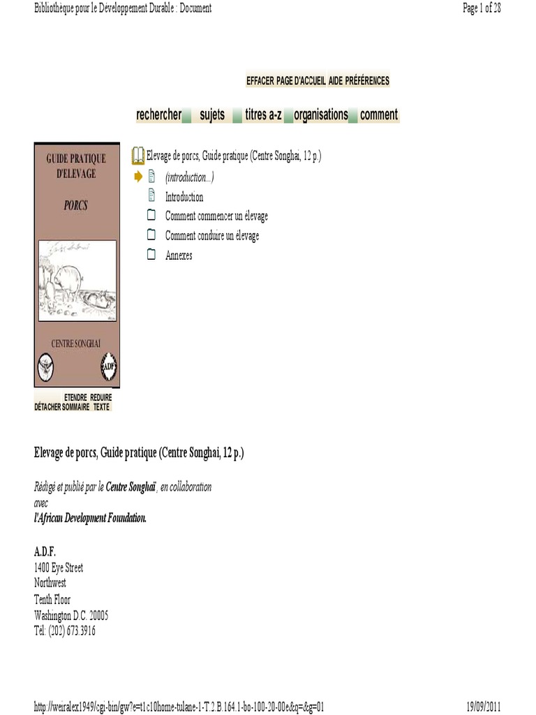 Introduction Elevage De Porcs Guide Pratique Centre Songhai 12 P Cochon Domestique Races