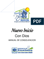 Nuevo Inicio. Con Dios MANUAL DE CONSOLIDACION