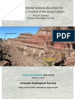 Supplemental Resource Document For Geologic Timeline of The Grand Canyon