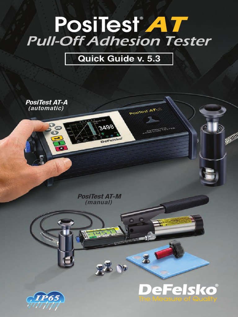 Pull-Off Adhesion Tester: Quick Guide v. 5.3 | PDF | Adhesive | Usb