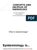 Basic Concepts and Principles of Epidemiology