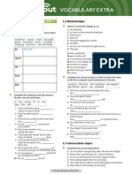 Vocabulary Extra Vocabulary Extra: Pre-Intermediate Unit 1