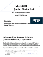 OÖY 8-9. Haftalar Kelime Zinciri Ve Tekerleme Ödevi Yönergesi-Ödev 3 UKEY