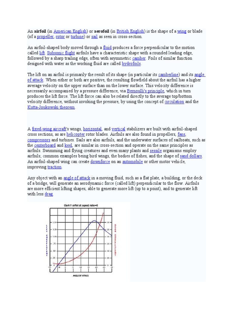 Airfoil Design and Aerodynamics Principles | PDF | Airfoil | Lift (Force)
