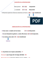 Simbolización de proposiciones