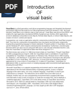 I. OF Visual Basic: Visual Basic Is A Third-Generation Event-Driven Programming Language and Integrated Development