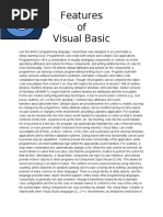 Features of Visual Basic