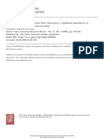 Cavarozzi, El Desarrollismo y Las Relaciones Entre Democracia y Capitalismo Dependiente