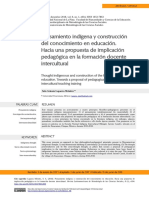 Pensamiento Indígena y Construcción Del Conocimiento en Educación