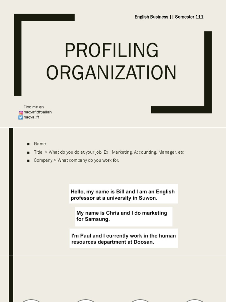 Job and Company Profiling Guide | PDF | Business