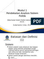 Modul 1 - Pendekatan Analisis Sistem Politik
