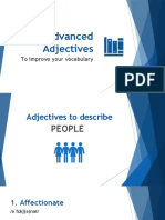 Advanced Adjectives Extra