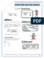 FACTORIZACIÓN - Método de Factor Comun