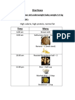 Disease Management - Menu Plan 2