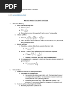 FINA 7A10 - Review of Concepts