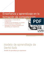 Enseñanza y Aprendizaje en La Formación de Competencias