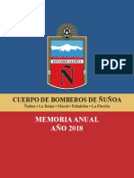 Memoria Anual 2018 Cuerpo Bomberos Ñuñoa