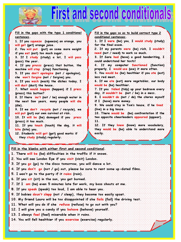 First and Second Conditionals | PDF