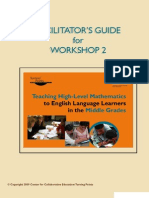 Math For ELL Students Workshop 2 Facilitator's Guide