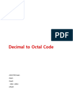 Decimal to Octal Converter