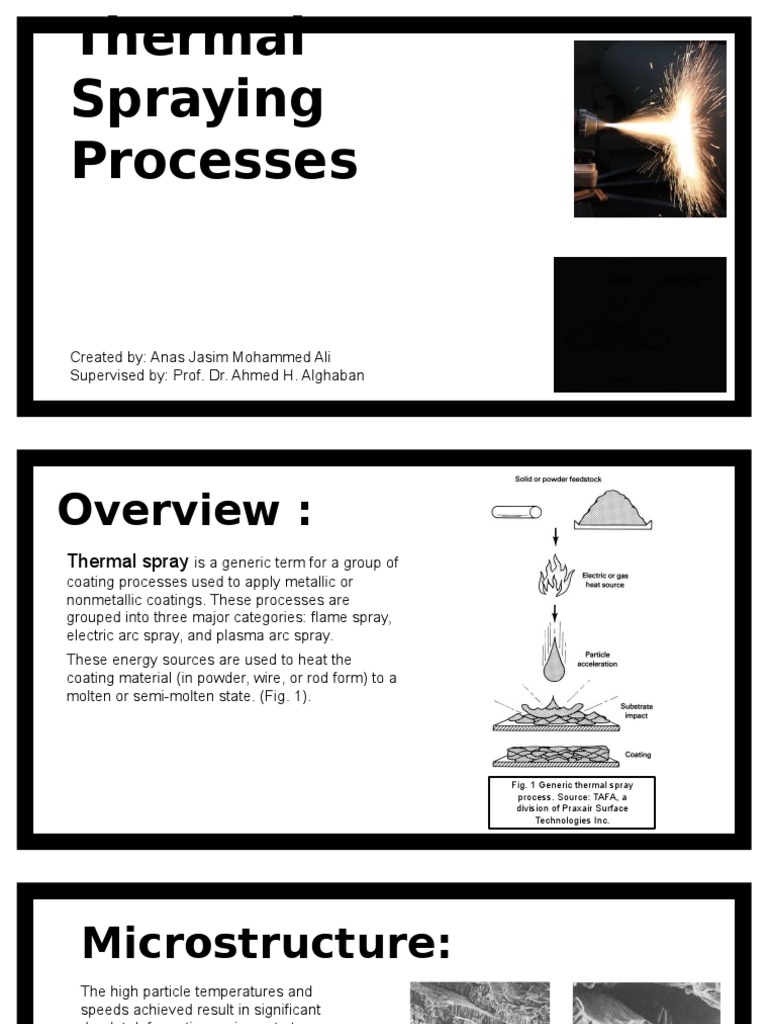 Thermal Spraying Processes | PDF | Physical Chemistry | Mechanical ...