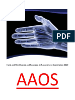 Hand and Wrist AAOS MCQ. 2019 PDF