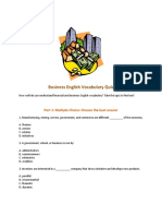 Business English Vocabulary Quiz PDF