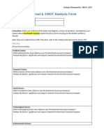 External SWOT Analysis Form