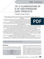 Proposal of A Classification of Defects of High-Pressure Diecast Products
