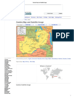 Zambia Map and Satellite Image