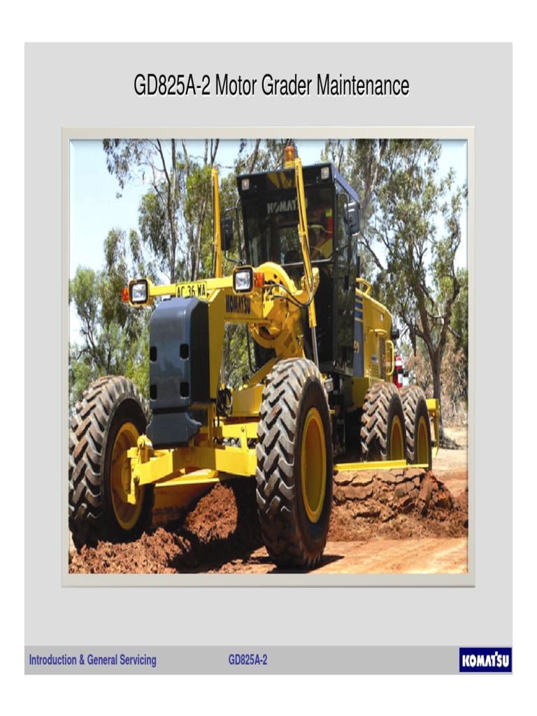 GD825A-2 Motor Grader Maintenance Guide | PDF | Air Conditioning