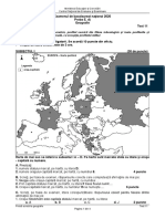 E D Geografie 2020 Test 11 PDF