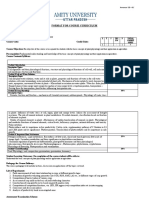 Format For Course Curriculum: Course Code: Credit Units