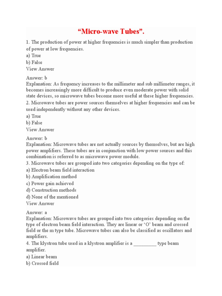 20 Microwave PDF Field Effect Transistor Bipolar Junction Transistor