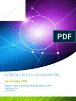 Les Formules de L'économetrie PDF