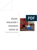 MUJER VIOLACIÓN Y VIOLENCIA JUECES 19, 1-21 Valle