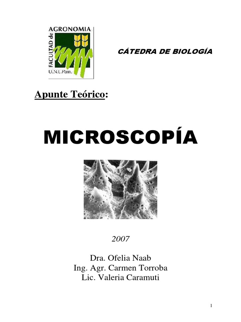 Microscopía PDF | PDF | Microscópio electrónico escaneando | Óptica