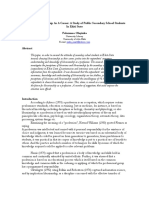 Choosing Librarianship As A Career: A Study of Public Secondary School Students in Ekiti State Folorunso Olayinka