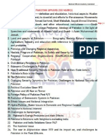 Pak Affair Course Outline For Students