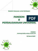 Pandemi Dan Persaudaraan Universal Akademi Kepausan Untuk Kehidupan