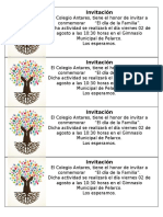 Invitaciones Día de La Familia 201