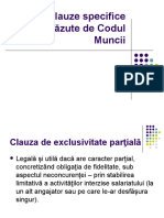 Clauze Specifice Neprevăzute de Codul Muncii