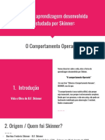 Forma de Aprendizagem Desenvolvida e Estudada Por Skinner PDF
