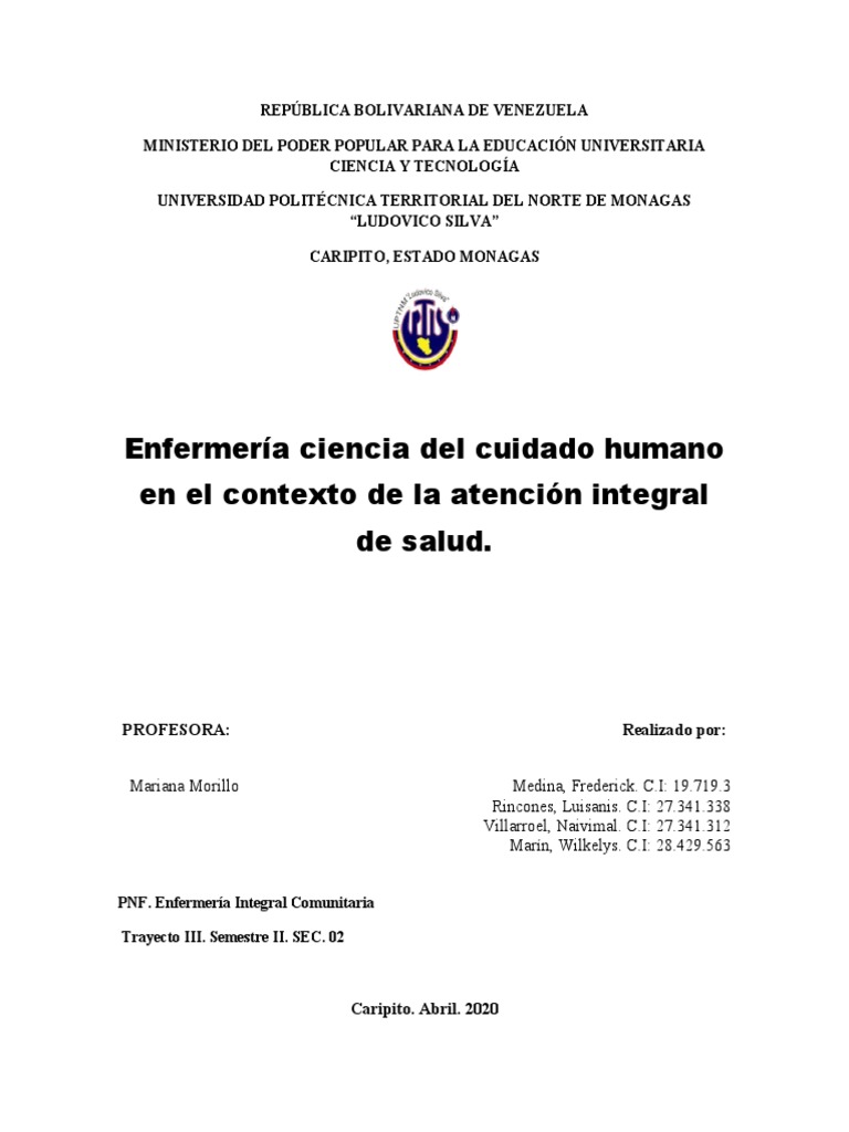 Enfermería: Ciencia del Cuidado Humano | PDF | Enfermería | Epistemología