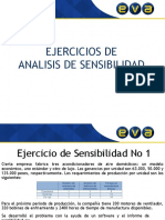 Ejercicios de Sensibilidad 