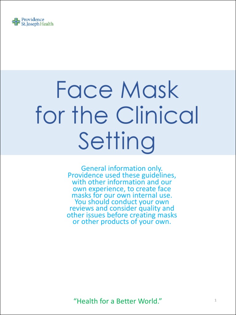 DIY Clinical Face Mask Instructions | PDF | Seam (Sewing) | Sewing
