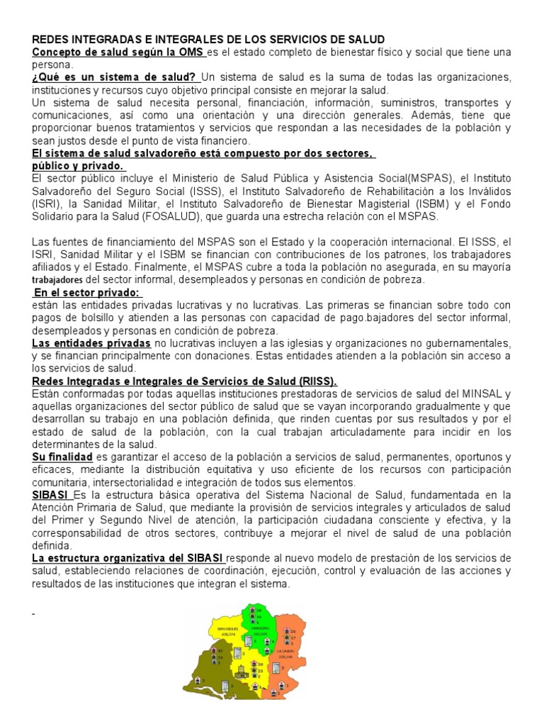 Redes Integradas de Servicios de Salud | PDF | Sistema de salud | Hospital