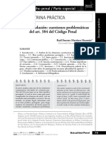 DELITO DE COLUSION - Cuestiones Problemáticas Del Art. 384 Del Código Penal